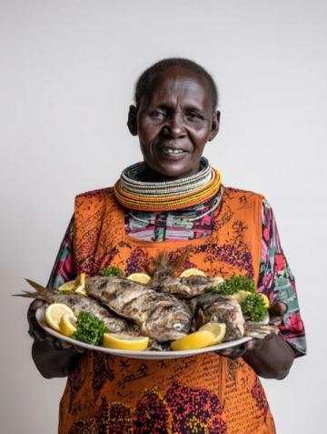 今天早午飯吃的是剁椒魚頭，昨晚問女兒想不想吃剁椒魚頭，女兒說想吃,我之前做過