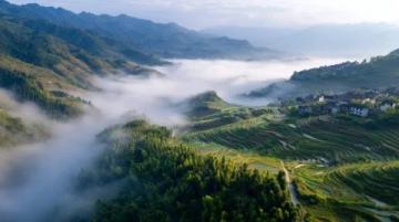 懷化溆浦縣梯田奇景