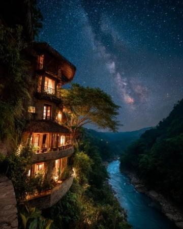 老牛灣的夜,是星河之上的一首美麗歌謠