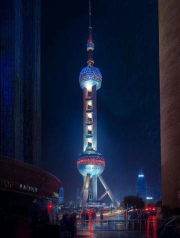 西班牙德埃薩草原風味晚宴點亮上海東方明珠