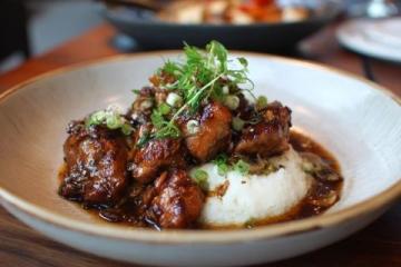 魚羊鮮美搭配:甲魚燒羊排