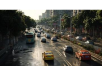 蘭州：城關區萬達廣場與天水北路十字路口車流量大