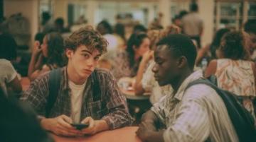 實況照片:廠區食堂里的溫暖早餐時光