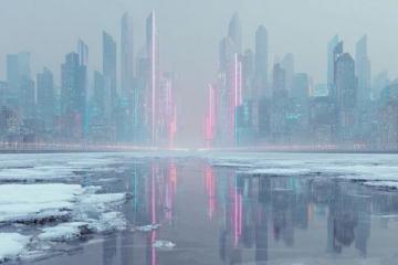 立冬后冰城景色獨特,空氣清新宜人