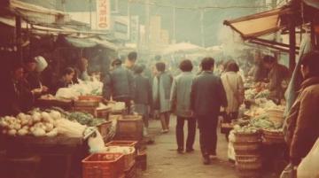 樂山市沙灣區一日之常情：看天又看菜市場