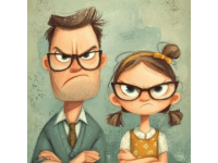 這位父親沒有發怒，而是平靜地看著女兒說