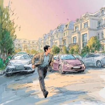 最近下班路過大連中山路小學(xué)東門,總會看見一道似曾熟悉的風(fēng)景道邊停著一排由面包車