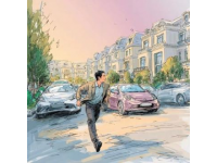 最近下班路過大連中山路小學(xué)東門，總會看見一道似曾熟悉的風(fēng)景道邊停著一排由面包車