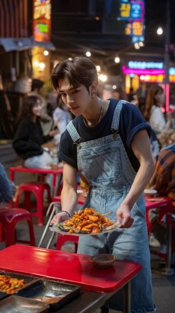 這個女孩吃過的最好吃的不是高檔菜,而是街頭小吃帶來的父愛。