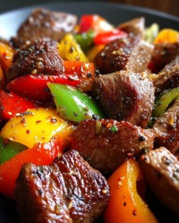 快手菜：里脊肉炒胡椒，三步做出停不下口的美味！