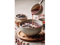 黑芝麻糊燉奶，營養大補、美容養發、助消化安神的健康甜品