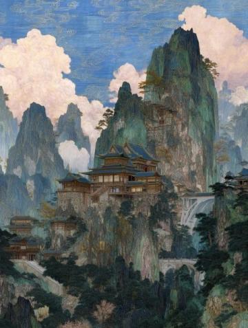 南京樓上和山上的小景